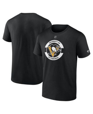 Fanatics - Men's Black Pittsburgh Penguins Authentic Pro Core Secondary T-Shirt