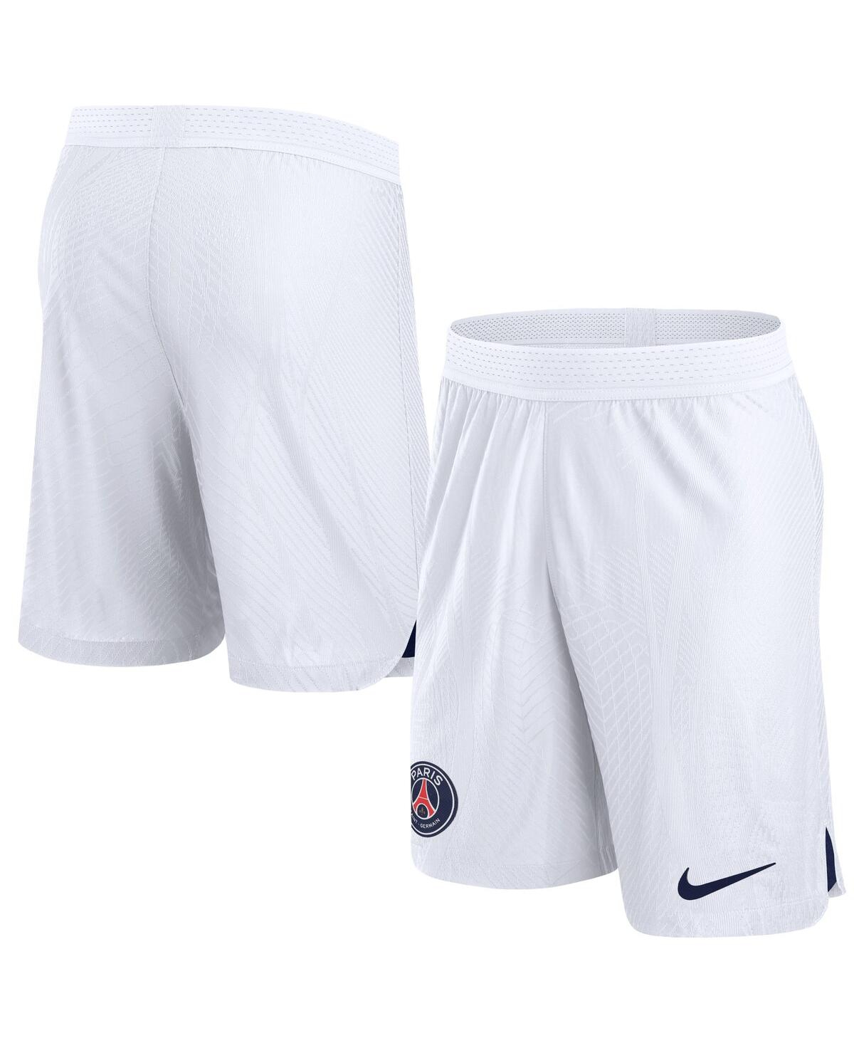 Nike Men's White Paris Saint-germain 2023/24 Away Match Performance Shorts In White