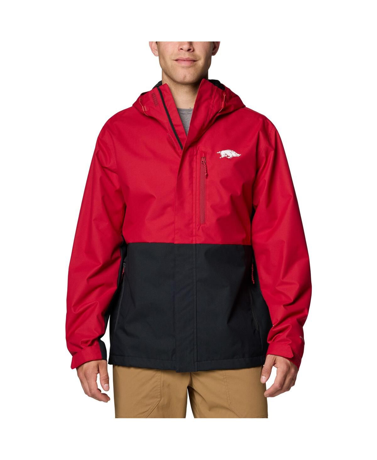 Мужская куртка Cardinal Arkansas Razorbacks Field Bound Omni-Tech с застежкой-молнией на всю длину