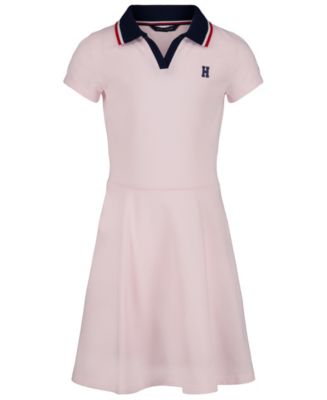 Tommy Hilfiger Big Girls Johnny Collar Solid Polo Dress - Macy's