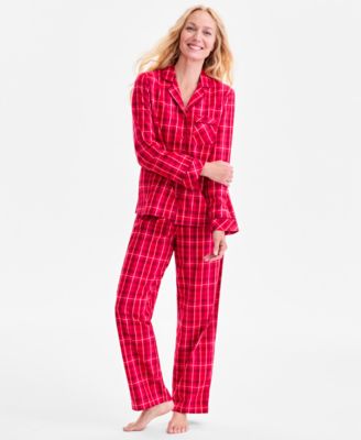 Charter Club - Women's 2-Pc. Cotton Flannel Pajamas Set