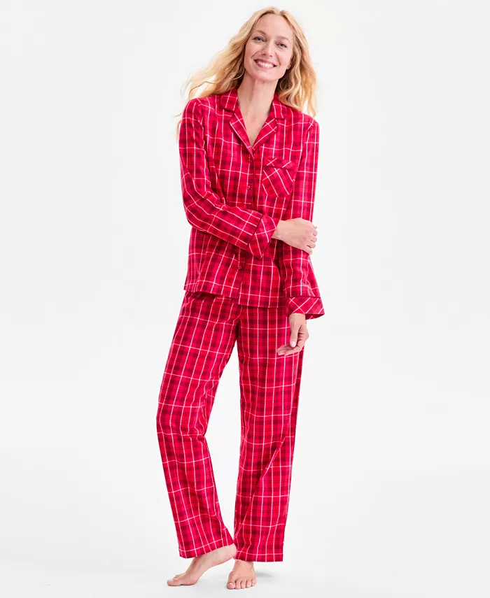 Women's 2-Pc. Cotton Flannel Packaged Pajamas Set - thumbnail 5