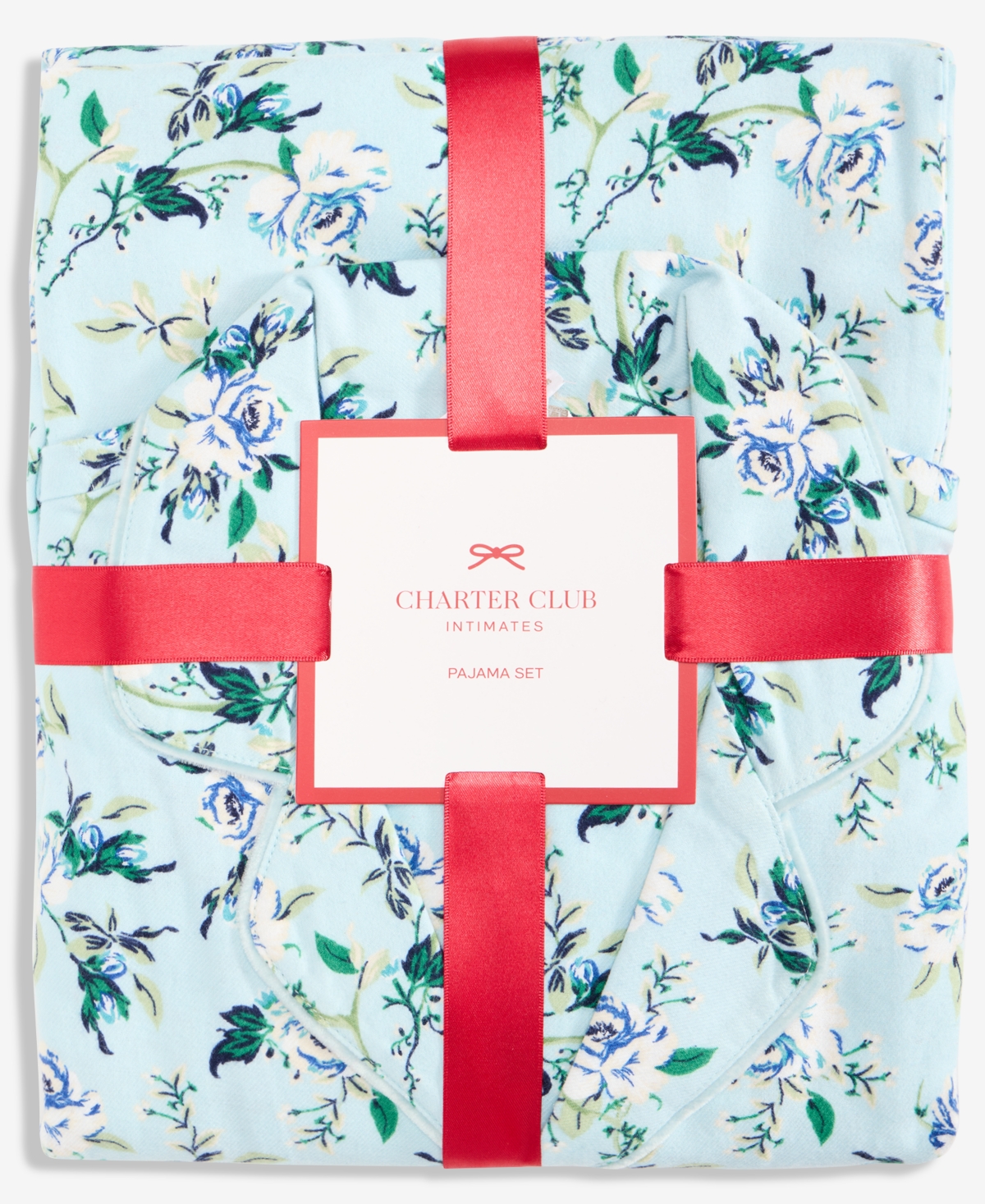 Charter Club Women's 2-pc. Cotton Flannel Packaged Pajamas Set, Created For Macy's In Blue