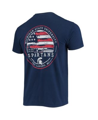 Men's Navy Michigan State Spartans Campus Americana T-Shirt