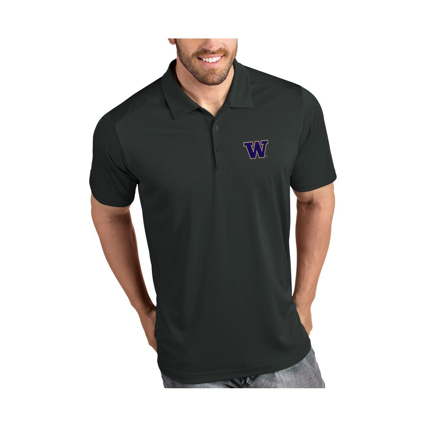 Men's Charcoal Washington Huskies Tribute Polo Shirt
