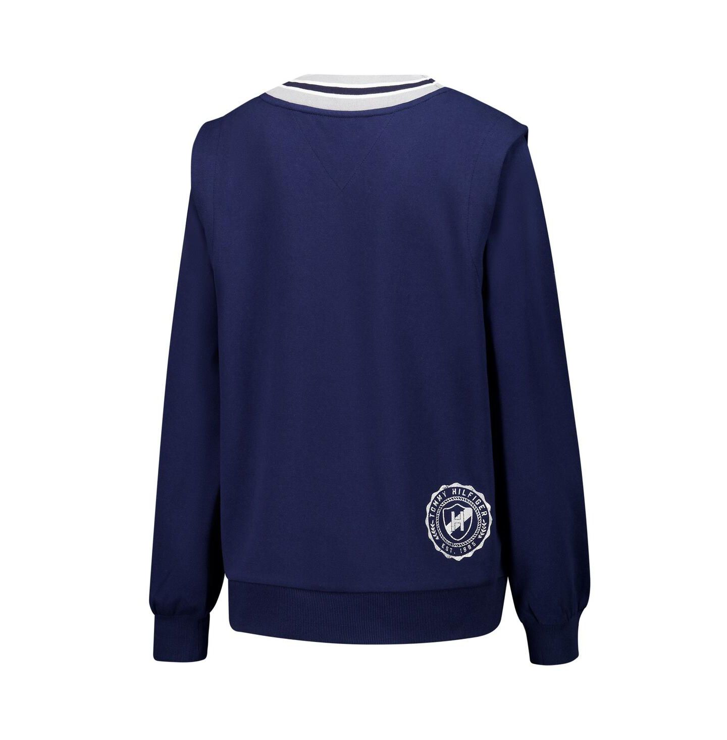 Женские толстовки Tommy Hilfiger Navy Dallas Cowboys Alice V-Neck Pullover — фото 3