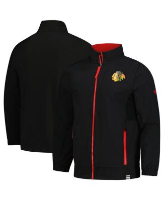 Fanatics - Men's Black Chicago Blackhawks Authentic Pro Rink Coaches Full-Zip Jacket