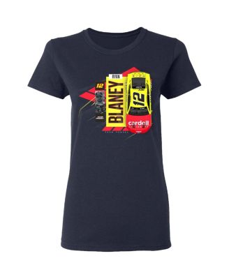 Women's Navy Ryan Blaney Menards Car T-Shirt