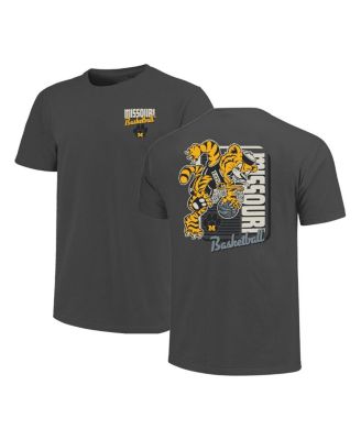 Men's Charcoal Missouri Tigers Comfort Colors Mascot Dunk T-Shirt