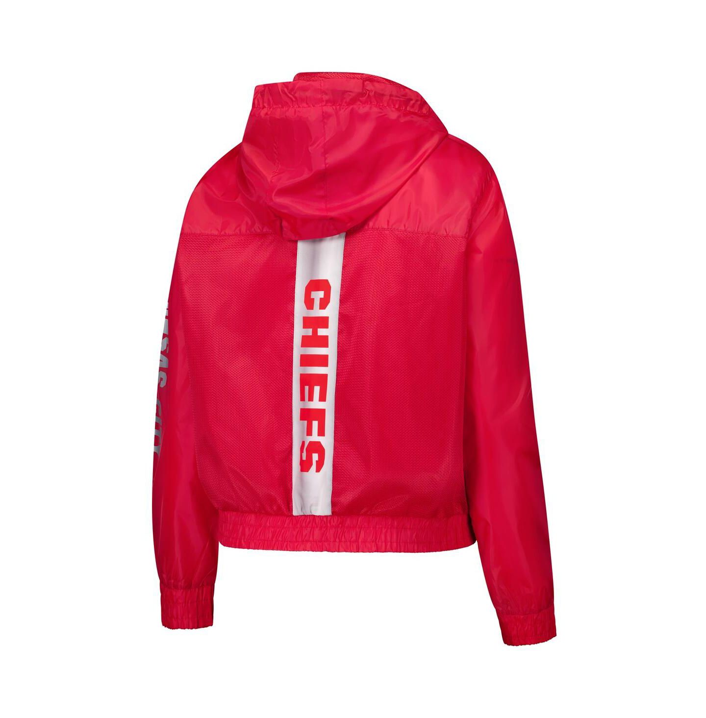 Женская куртка Fanatics Red Kansas City Chiefs Full Zip Hoodie Jacket — фото 3