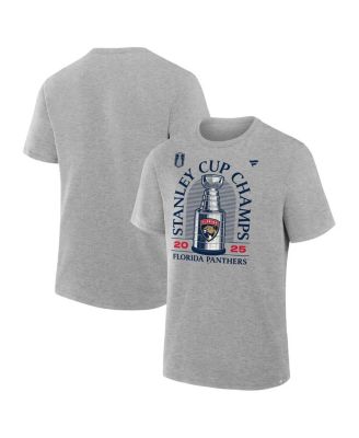 Fanatics - Men's Heather Gray Florida Panthers 2025 Stanley Cup Champions Locker Room Big Tall T-Shirt