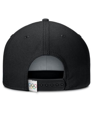 Men's Black/White Olympic Games Ceremony Adjustable Hat