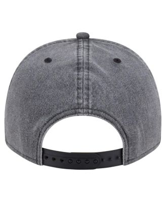 Men's Charcoal Dallas Mavericks Throwback Washed Pre-Curved 9FIFTY Snapback Hat