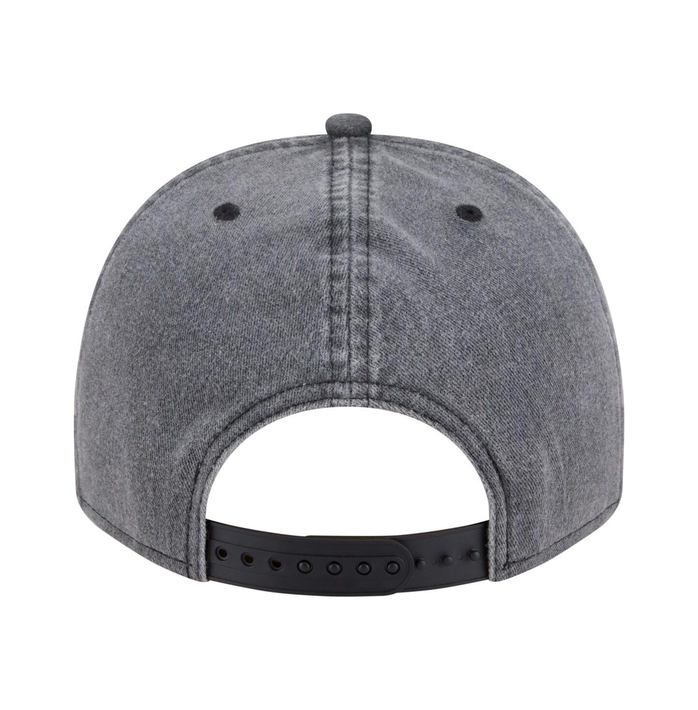 Мужская кепка New Era Charcoal Dallas Mavericks Throwback Washed Pre-Curved 9FIFTY Snapback Hat — фото 4