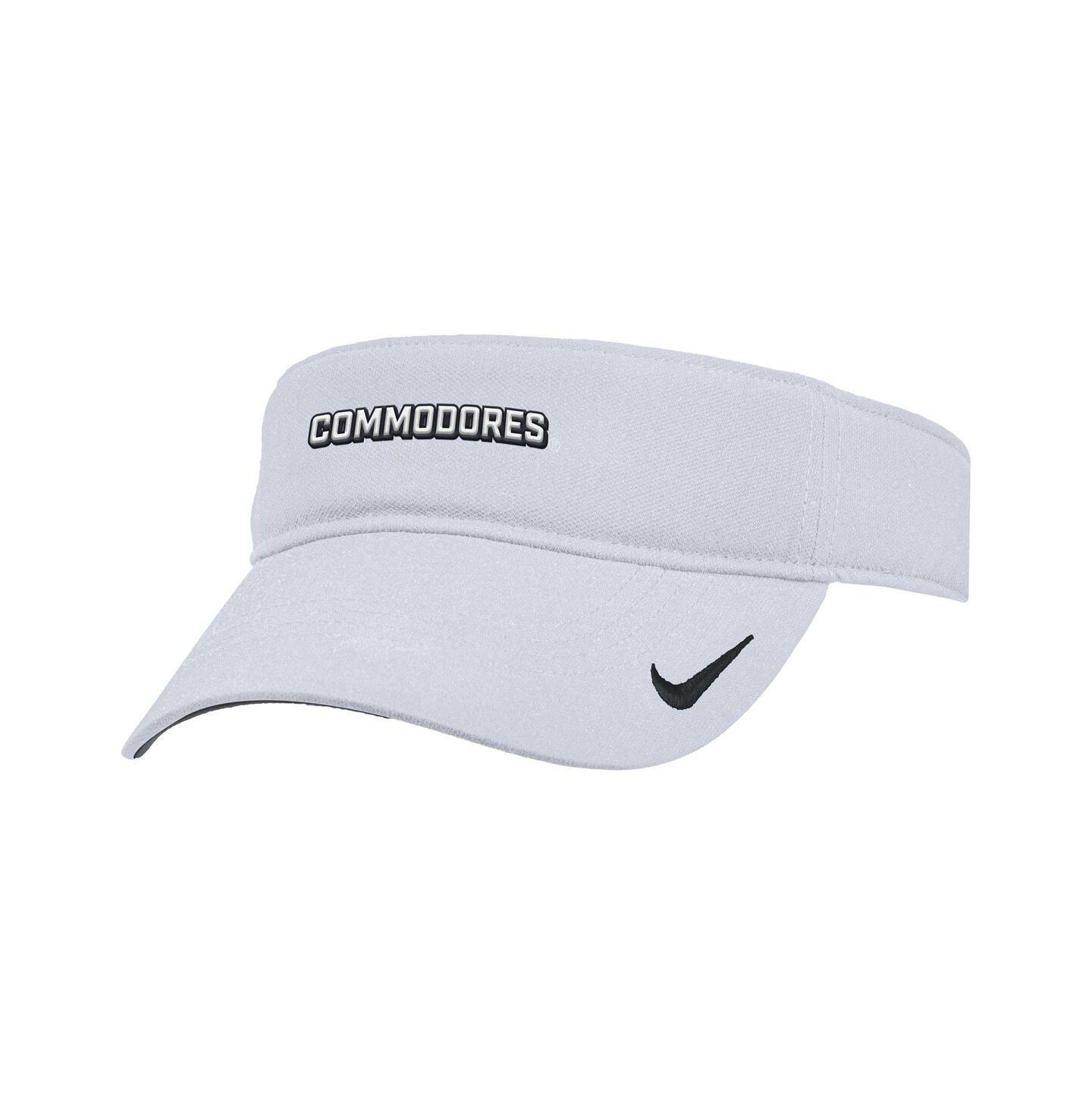 Мужские козырьки Nike White Vanderbilt Commodores 2025 On-Field Ace Performance Adjustable Hat — фото 1