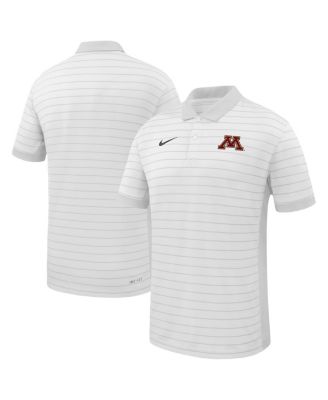 Nike - Men's White Minnesota Golden Gophers 2025 Early Season Coaches Sideline Victory Stripe Performance Polo Shirt