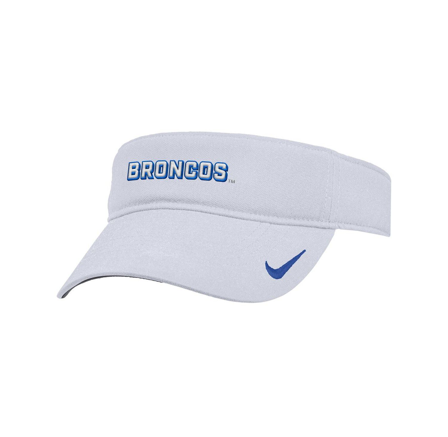 Men's White Boise State Broncos 2025 On-Field Ace Performance Adjustable Visor Hat