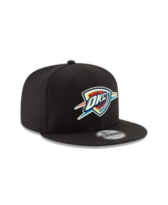 Men's Black Oklahoma City Thunder Core Logo 9FIFTY Snapback Hat
