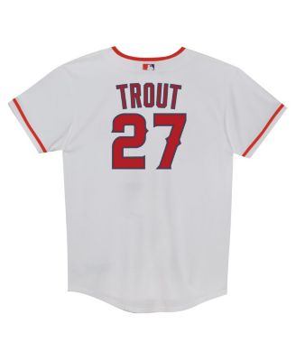 Preschool Mike Trout White Los Angeles Angels Home Replica Player Jersey