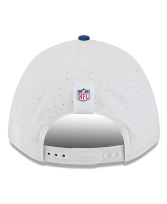 Men's White/Royal Indianapolis Colts 2025 NFL Training Camp A-Frame 9FORTY Adjustable Hat