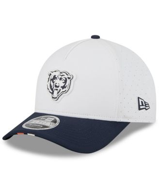 New Era - Big Boys and Girls White/Navy Chicago Bears 2025 NFL Training Camp A-Frame 9FORTY Adjustable Hat