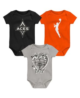 Outerstuff - Newborn 3-Piece Las Vegas Aces Slide Home Creeper Set