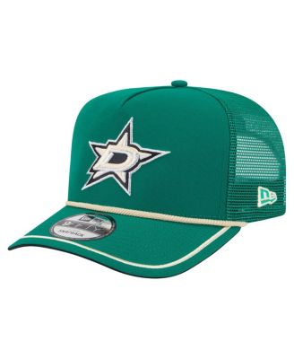 New Era - Men's Kelly Green Dallas Stars Vintage Team Rope A-Frame 9FIFTY Snapback Hat