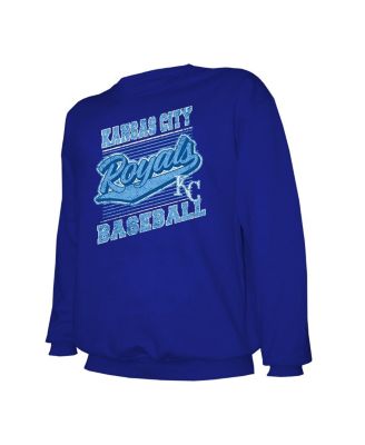 Men's Royal Kansas City Royals Lightweight Crew Sweatshirt