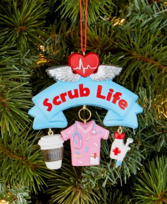 Eclectic Charm Scrub Life Nurse Ornament, Macy's Exclusive 