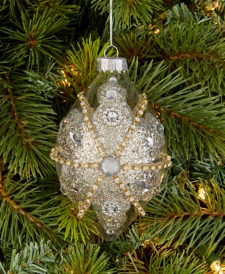 Jeweled Classics Glass Drop Ornament, Macy's Exclusive