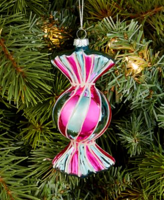 Sugar Plum Glass Wrapped Candy Ornament, Macy's Exclusive