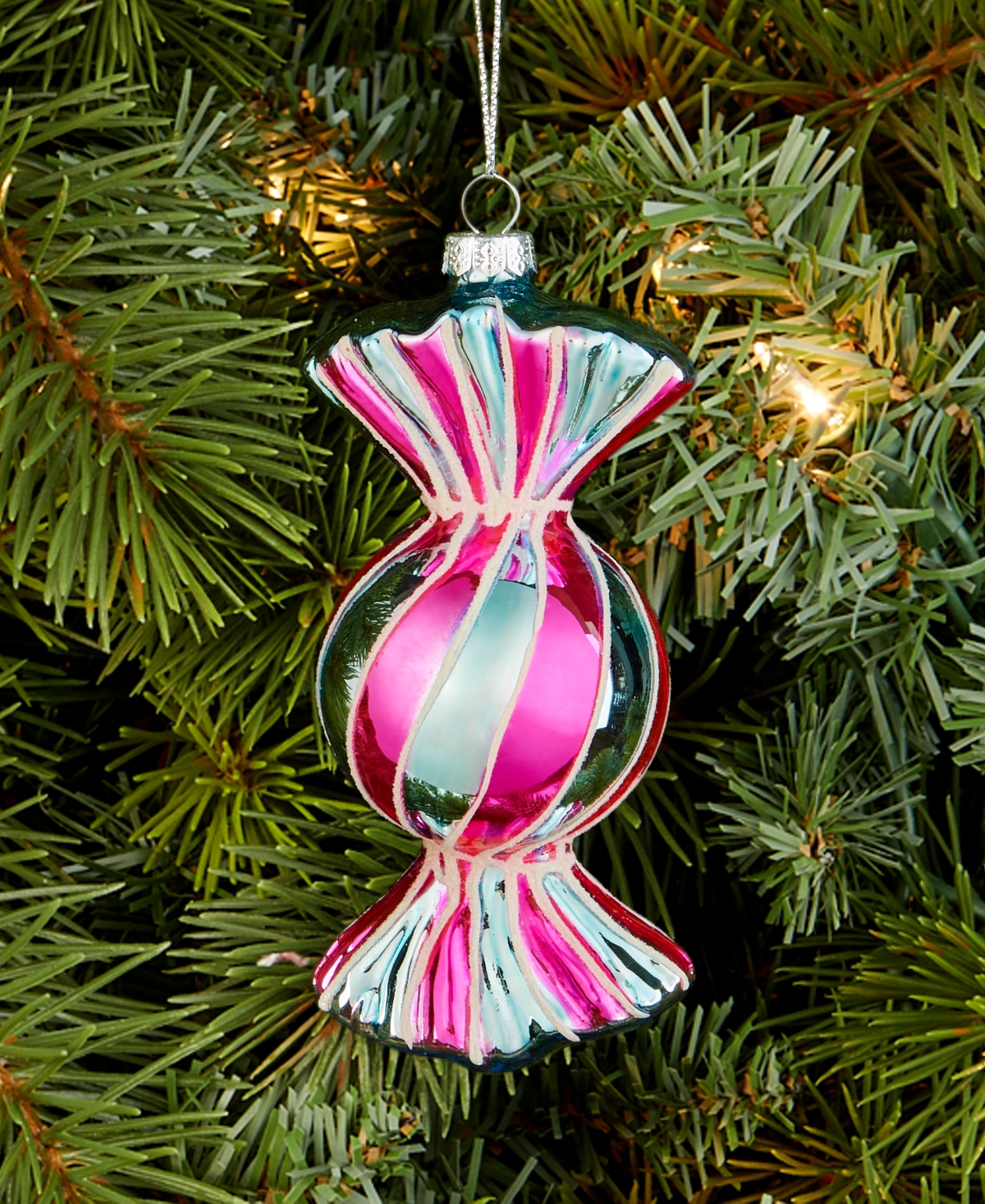 Holiday Lane Sugar Plum Glass Wrapped Candy Ornament, Macy's Exclusive In Multi