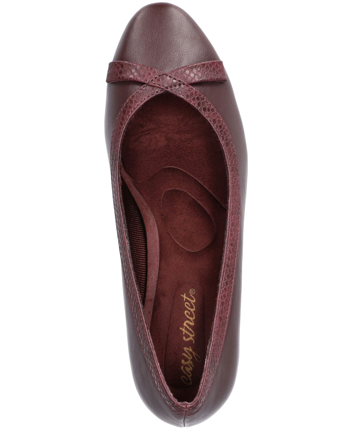 Женские туфли Easy Street Kata Pumps, цвет: Бордовый змеиный — фото 4