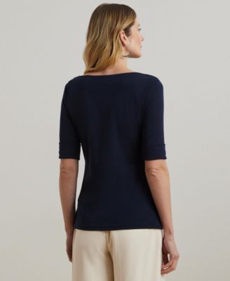 Stretch Boatneck Top
