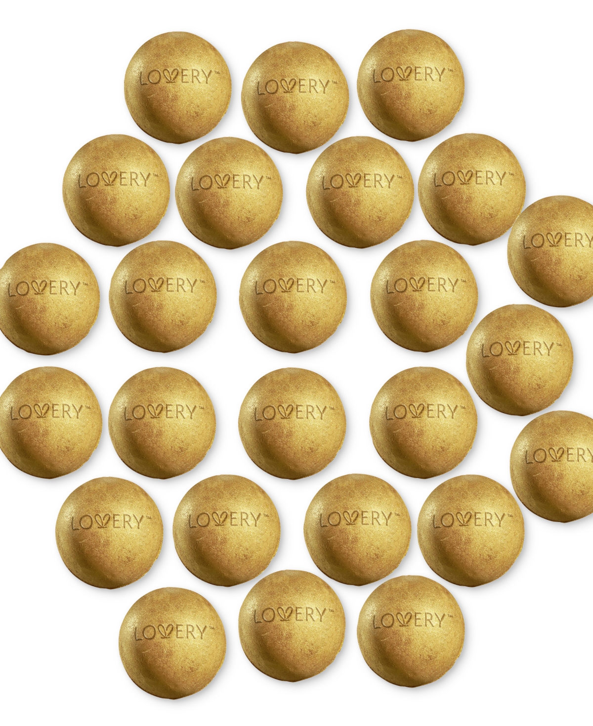 Lovery 25-pc. Lavender 24k Gold Bath Bomb Set In Transparent