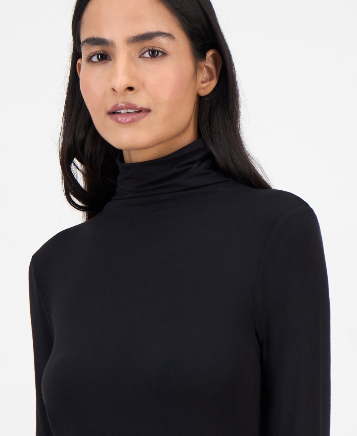 Anne Klein Women's Long-sleeve Turtleneck In Black