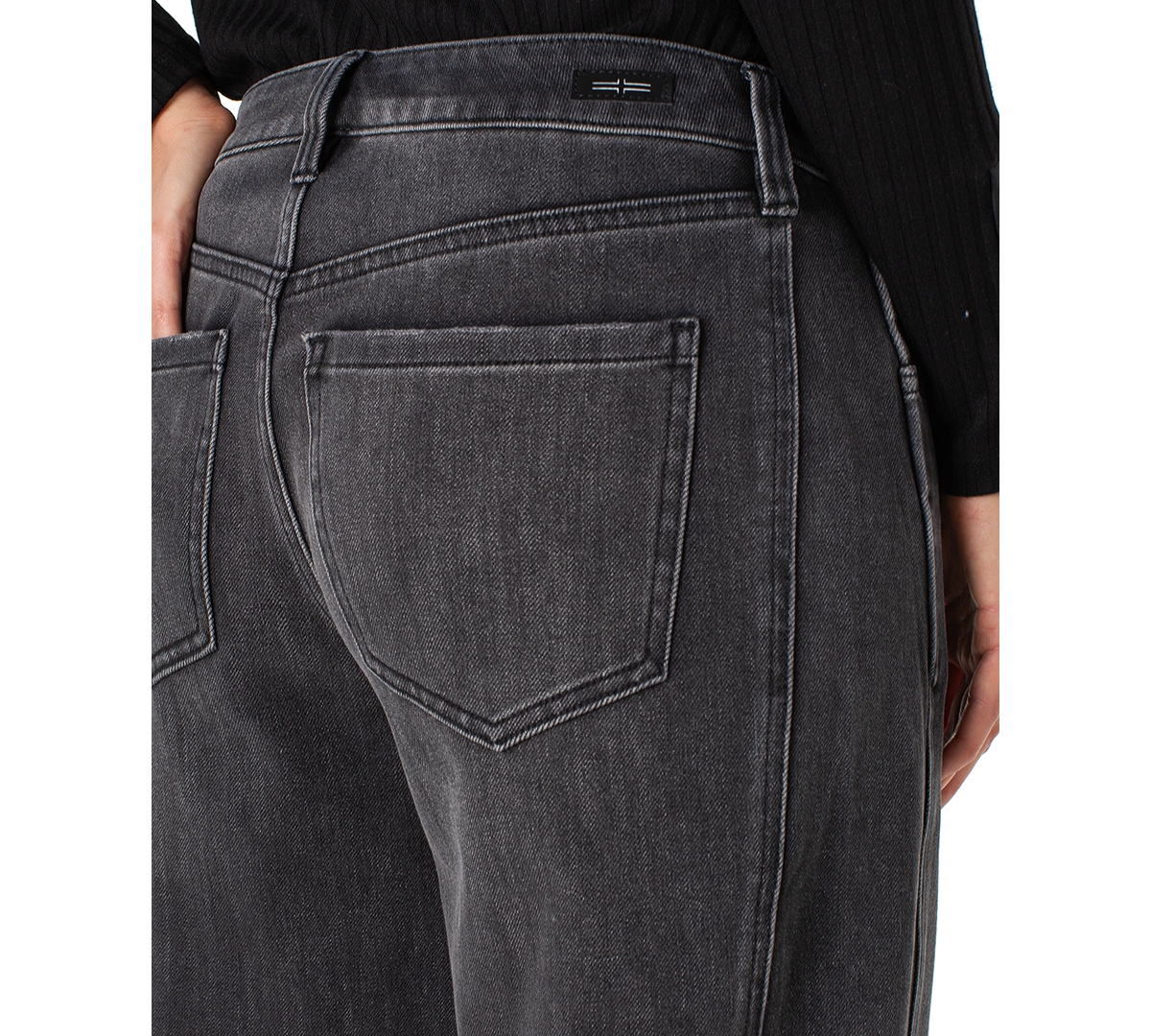 Liverpool Los Angeles Women's Mid-Rise Barrel-Leg Jeans