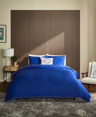 Lacoste Tiebreak Cotton 3-Pc. Duvet Cover Set, Full/Queen