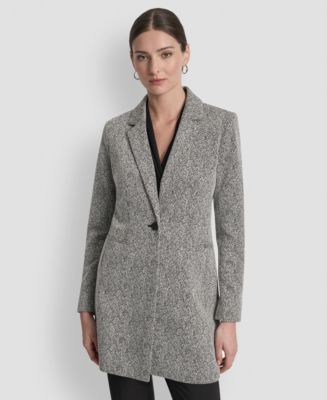 DKNY Women's Notch-Lapel Single-Button Long-Sleeve Blazer - Macy's
