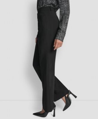 Women's Modern Fit Flat-Front Trousers