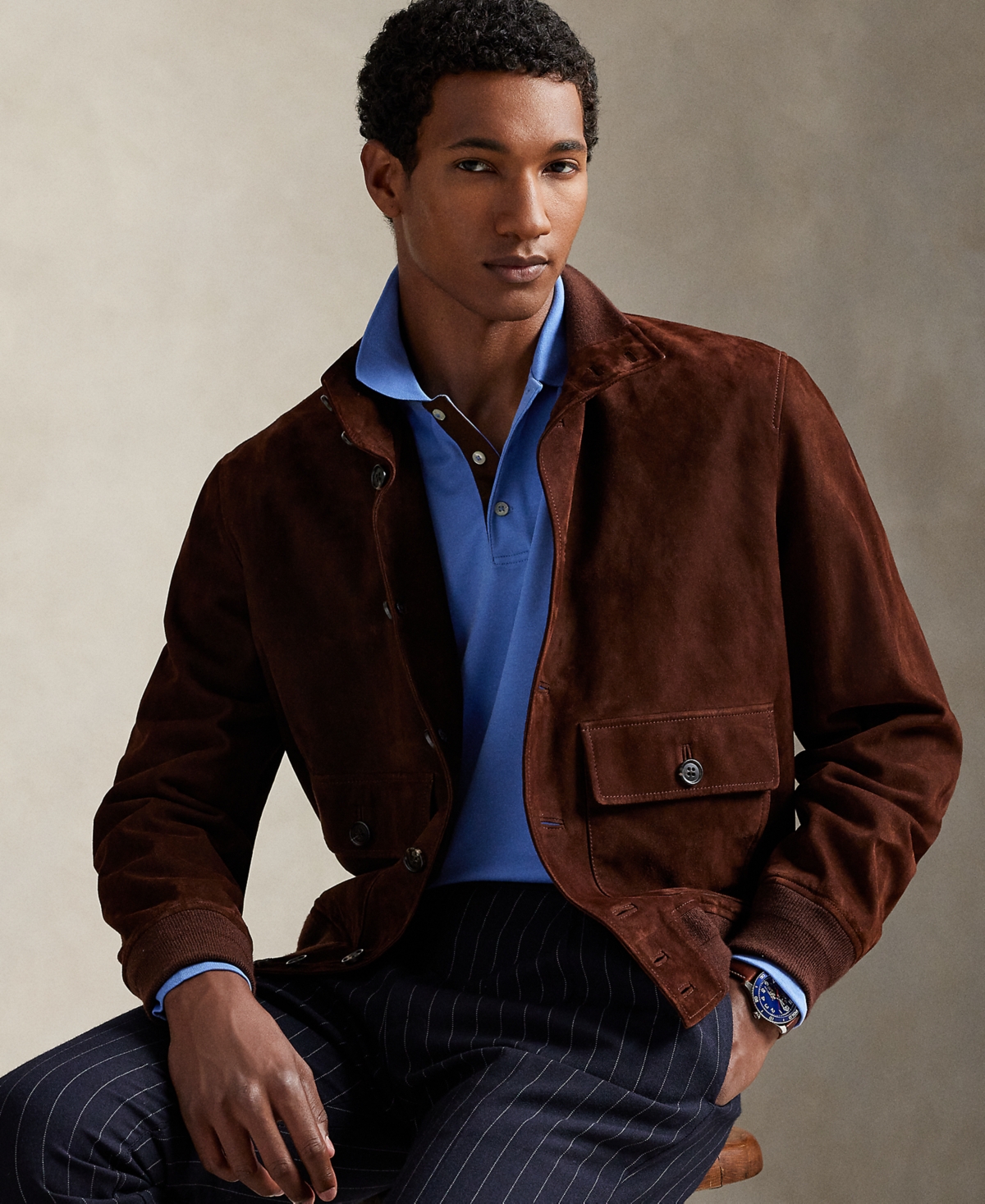 Polo Ralph Lauren Classic Fit Soft Cotton Long-sleeve Polo Shirt In Blue