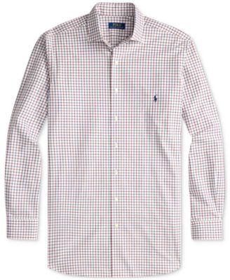 Men's Big & Tall Plaid Stretch Poplin Shirt