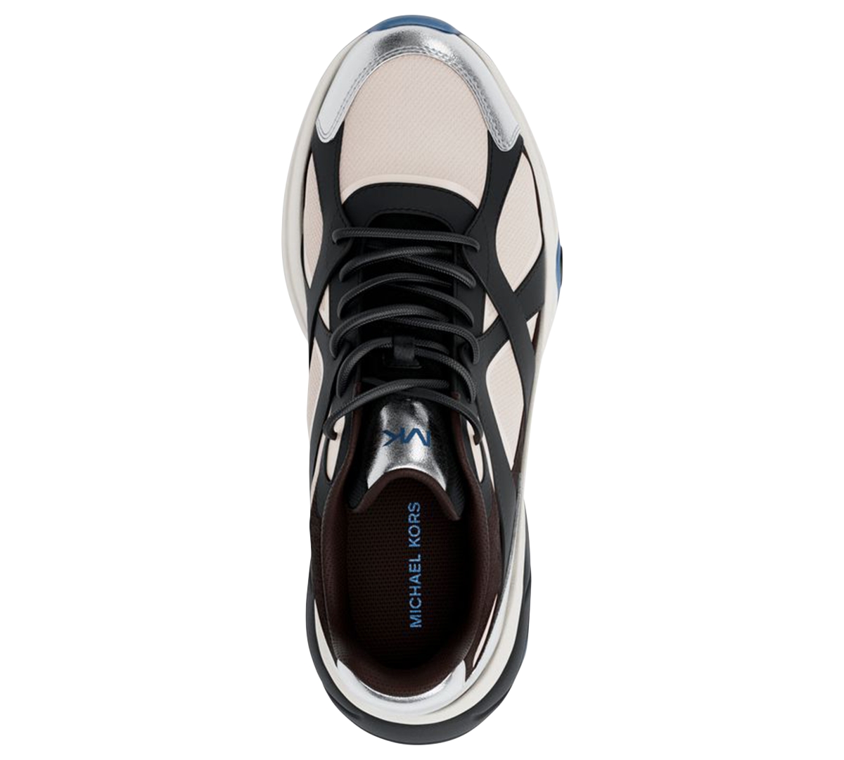Michael Kors Leo Mixed-media Trainer In Multi