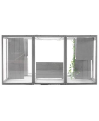 Outdoor Cat House Catio with Condos