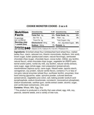 Cookie Monster Cookies Gift Box, 6 Cookies