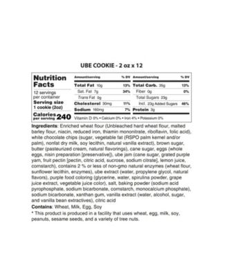 Ube Cookies Gift Box, 12 Cookies