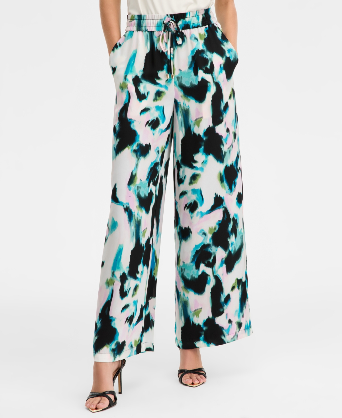 Inc International Concepts Women's High-rise Drawstring Pants, Macy's Exclusive In Multi