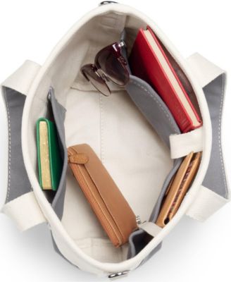 Small 3 Pocket Open Top Canvas Tote Bag