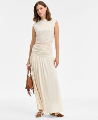 I.N.C. International Concepts - Women's Ruched-Waist Maxi Skirt