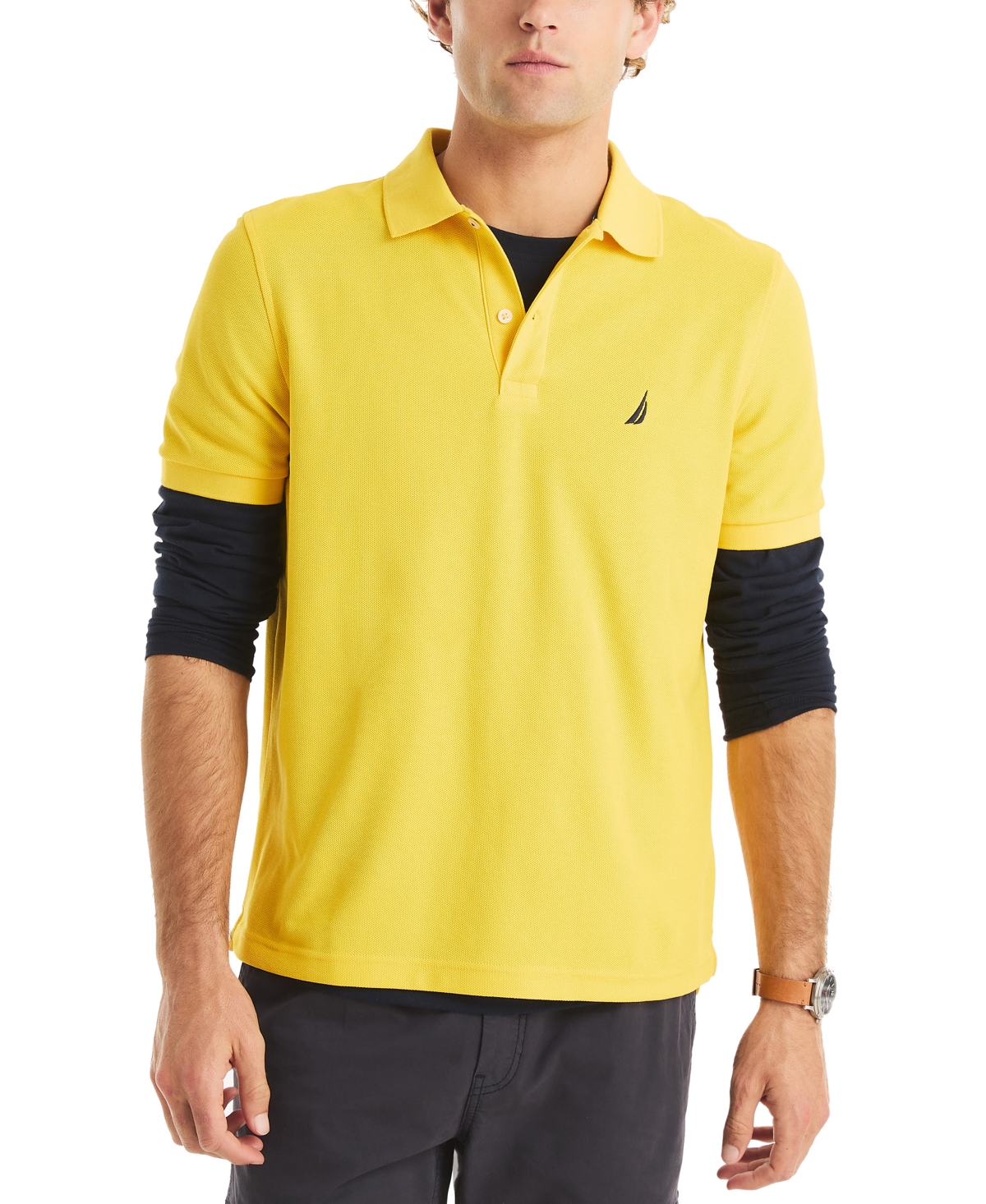 Men's Classic-Fit Logo Polo Shirt - Empire Gold